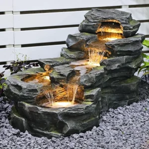 5-Tier Rock Water Fountain