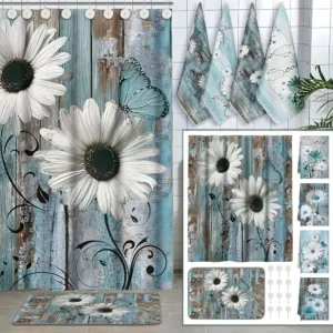 Daisy Shower Curtain Set