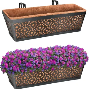 Metal Window Box Planters