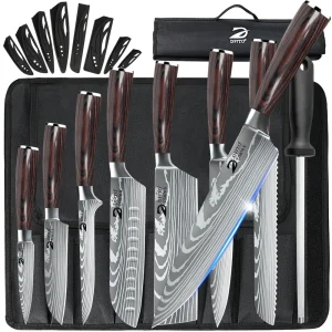 8Pc Damascus Knife Set