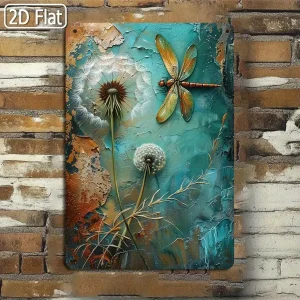 Dragonfly Tin Wall Sign