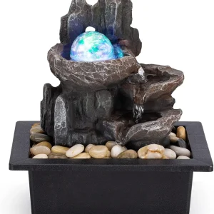 Crystal Ball Waterfall Fountain