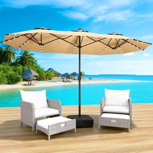 15FT Double-Sided Patio Umbrella