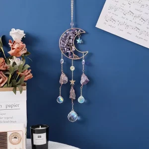 Amethyst Moon Suncatcher