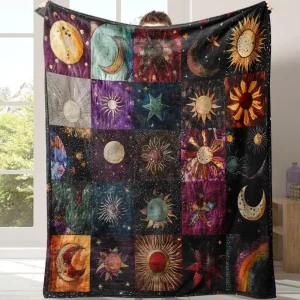 Star Moon Throw Blanket