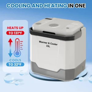 35QT Electric Travel Cooler