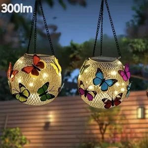 Solar Butterfly Mesh Lights