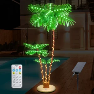 Solar Lighted Palm Tree