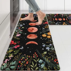 Floral Anti-Fatigue Kitchen Mats
